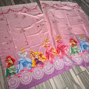 Girls Disney Princess Set Of 2 Window Drapes Curtains Puppy Kitten Horse